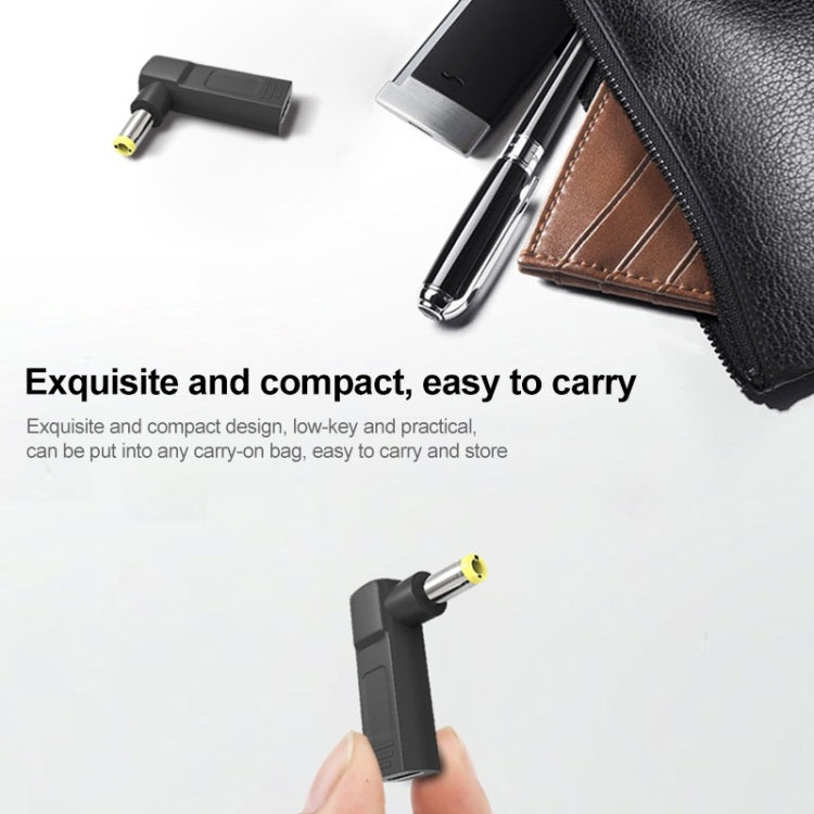 connettore-adattatore-a-gomito-da-usb-c-tipo-c-femmina-a-maschio-da-55-x-25-mm-5-5-x-2-5mm-elbow - immagine 6