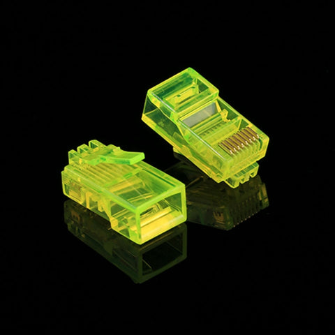 Spina modulare con connettore RJ45 Anpwoo Amp01 da 100 pezzi, 100 PCS (Yellow), 100 PCS (Blue), 100 PCS (Orange)