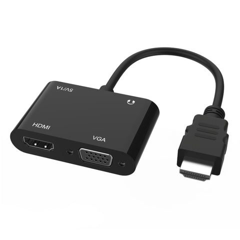 adattatore-hdmi-a-hdmi-e-vga-5165hv - immagine 1