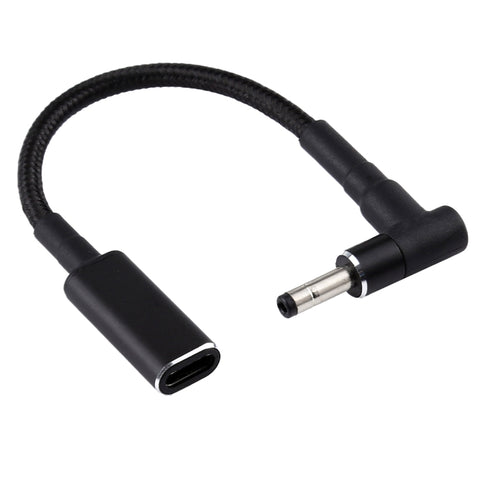 cavo-intrecciato-in-nylon-con-adattatore-da-gomito-a-usb-c-type-c-pd-100-w-185-20-v-40-x-135-mm - immagine 1