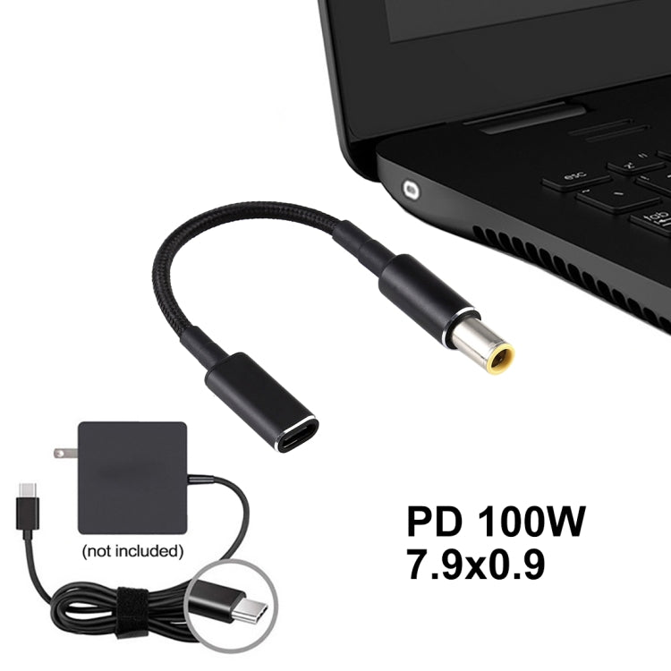 cavo-intrecciato-in-nylon-adattatore-pd-100-w-185-20-v-da-79-x-09-mm-a-usb-c-type-c - immagine 5
