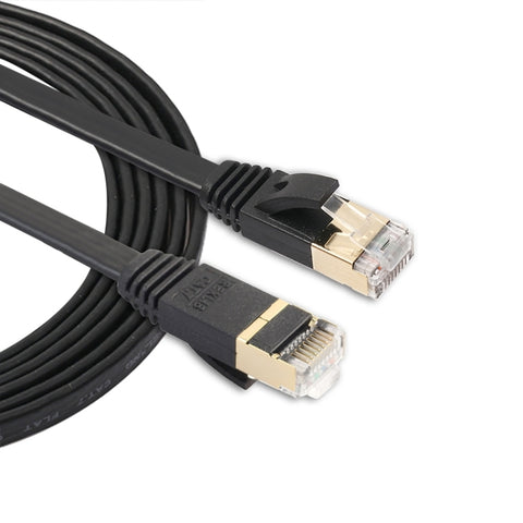 cavo-patch-ultra-piatto-cat7-10-gigabit-ethernet-da-18-m-per-rete-lan-modem-router-costruito-con-connettori-rj45-schermati-length-1-8m - immagine 1