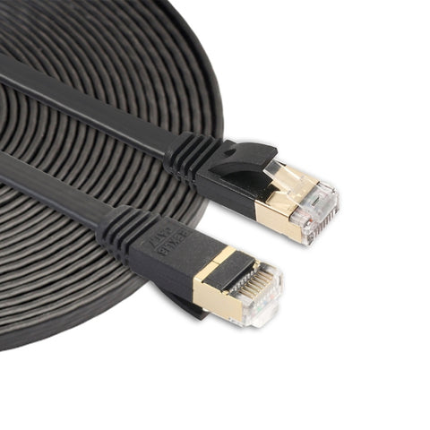 cavo-patch-ultra-piatto-cat7-10-gigabit-ethernet-da-8-m-per-rete-lan-modem-router-costruito-con-connettori-rj45-schermati-length-8m - immagine 1