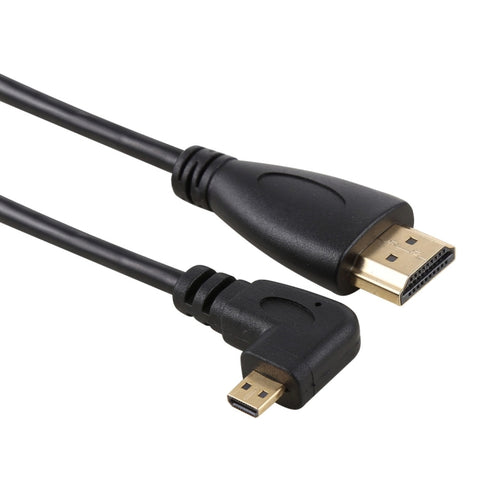 cavo-adattatore-connettore-placcato-oro-maschio-ad-angolo-sinistro-4k-da-50-cm-a-micro-hdmi-hdmi-4k-50cm-left - immagine 1