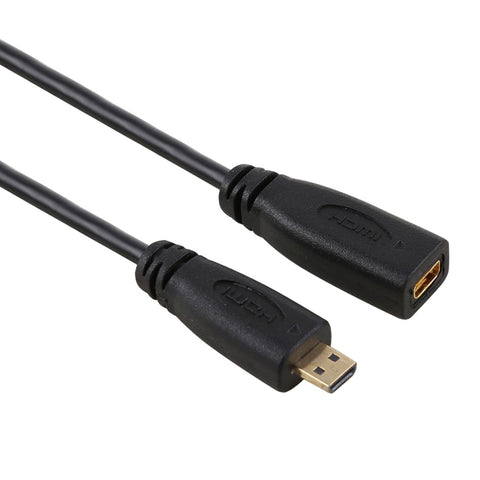 cavo-adattatore-connettore-micro-hdmi-femmina-maschio-placcato-oro-da-30-cm-1080p - immagine 1