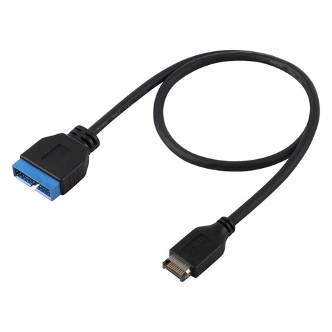 cavo-di-espansione-maschio-da-19-pin-da-usb-3-1-tipo-e-a-usb-3-0-da-30-cm - immagine 2