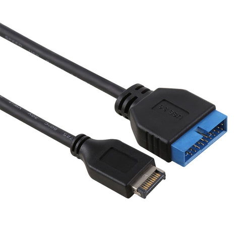cavo-di-espansione-maschio-da-19-pin-da-usb-3-1-tipo-e-a-usb-3-0-da-30-cm - immagine 1