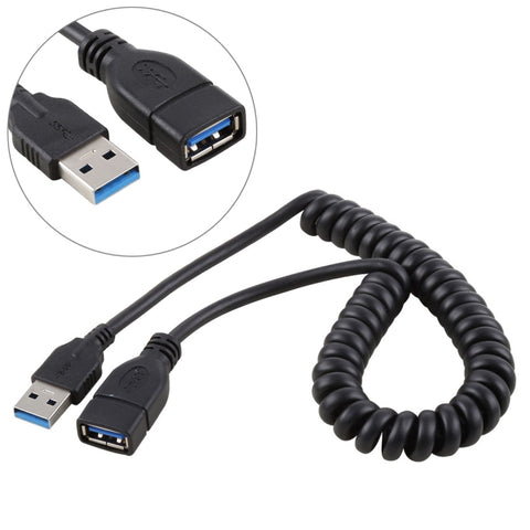 cavo-di-prolunga-retrattile-a-molla-usb-3-0-ad-alta-velocita-da-maschio-a-femmina-da-15-m-usb-3-0-male-to-female - immagine 1