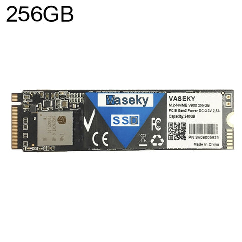 SSD Vaseky M.2 NVMe V900 256GB PCIe Gen3 per Desktop e Laptop