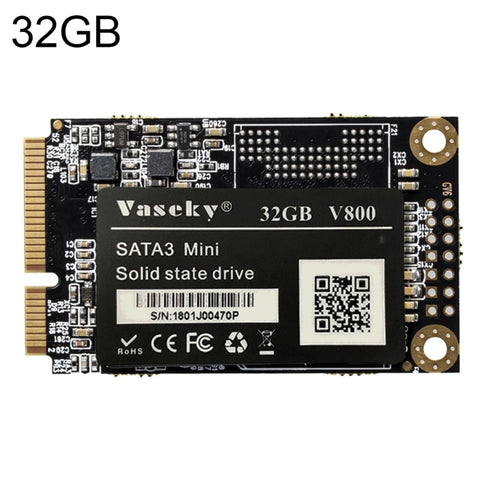 Vaseky V800 Modulo SSD MSATA per unità a stato solido interna SATA3 da 32 GB e 1,8 pollici per laptop, 32GB