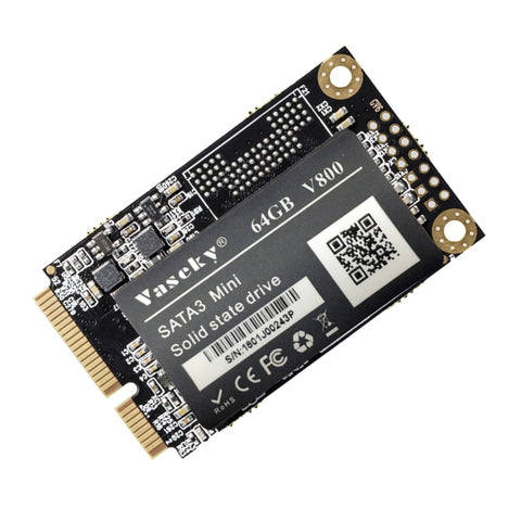 Vaseky V800 Modulo SSD MSATA per unità a stato solido interna SATA3 da 64 GB e 1,8 pollici per laptop, 64GB