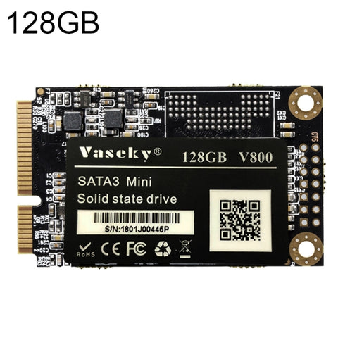 Vaseky V800 Modulo SSD MSATA per unità a stato solido interna SATA3 da 128 GB e 1,8 pollici per laptop, 128GB