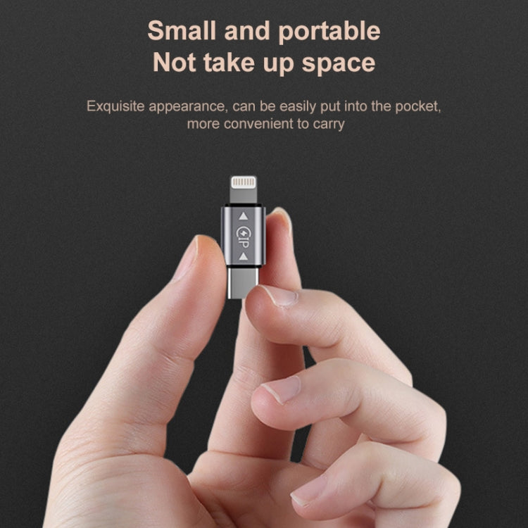 Ricarica USB-C / Type-C maschio a 8 pin maschio + trasmissione dati + adattatore OTG, Type-C Male to 8 Pin Male