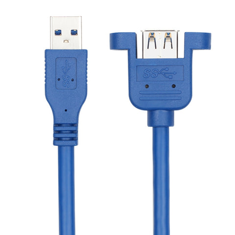 cavo-di-prolunga-usb-3-0-maschio-femmina-con-dado-a-vite-lunghezza-cavo-15-m-1-5m - immagine 2