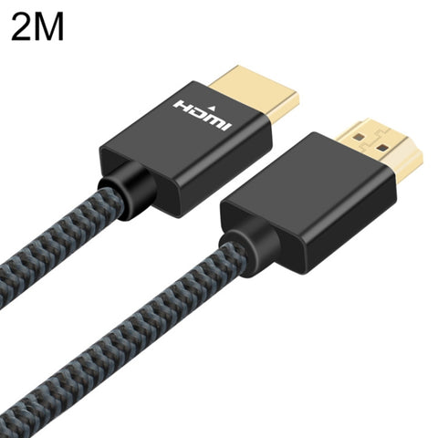 cavo-intrecciato-in-nylon-maschio-maschio-hdmi-2-0-con-testa-placcata-oro-ult-unite-lunghezza-cavo-2-m-2m - immagine 1