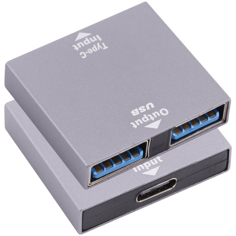 convertitore-da-usb-c-tipo-c-femmina-a-usb-femmina-1-a-2-type-c-female-to-usb-female - immagine 1