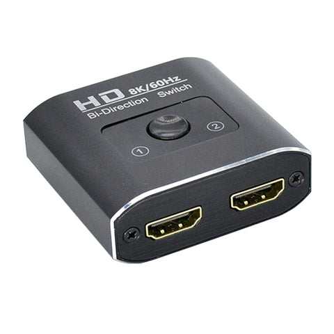 ST0003 Convertitore video bidirezionale switcher HDMI 2 in 1 uscita 8K, 8K 60Hz Black