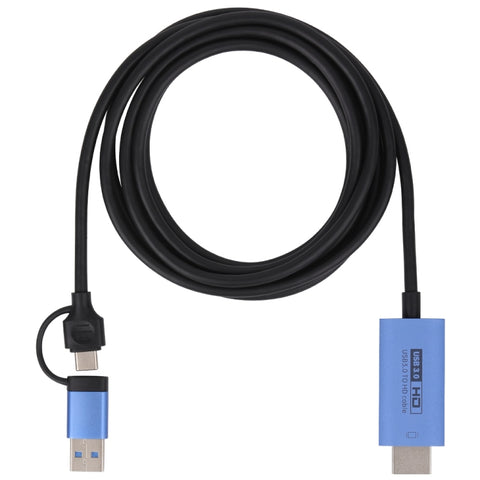 V05E Cavo adattatore USB 3.0 + USB-C/Tipo-C a HDMI, V05E