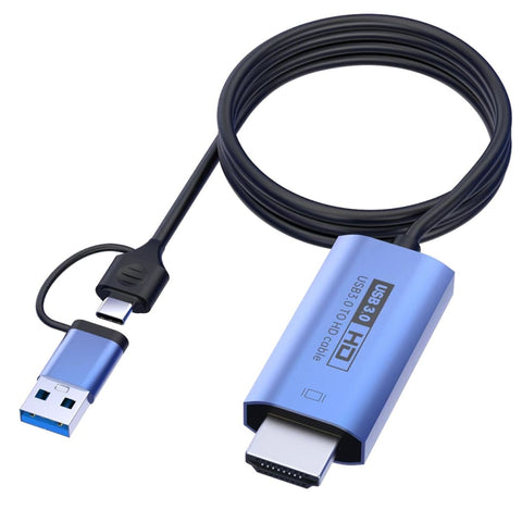 V05E Cavo adattatore USB 3.0 + USB-C/Tipo-C a HDMI, V05E