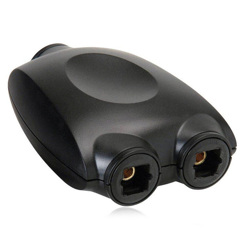 QHG03 Interruttore/splitter 1 ingresso 2 uscite Spdif con apertura quadrata con telecomando IR