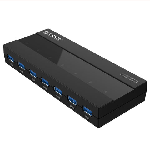 HUB USB 3.0 ORICO H727RK-U3 a 7 Porte con Adattatore di Alimentazione