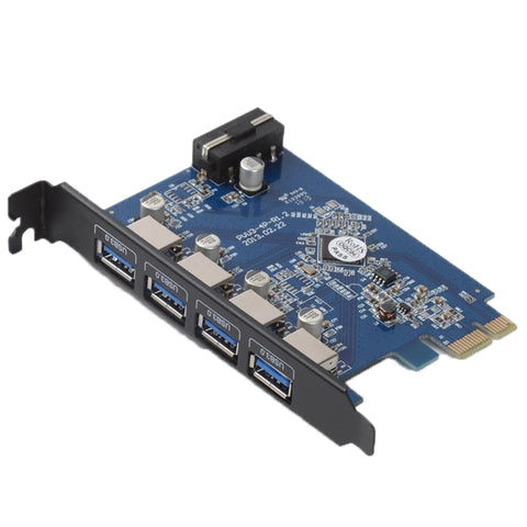 Scheda PCI Express USB 3.0 a 4 porte ORICO PVU3-4P per desktop, 4 Ports USB3.0