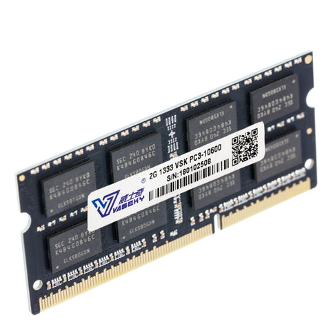 Vaseky Modulo RAM di memoria PC DDR3 da 2 GB 1333 MHz PC3-10600 per laptop, 2GB 1333MHz