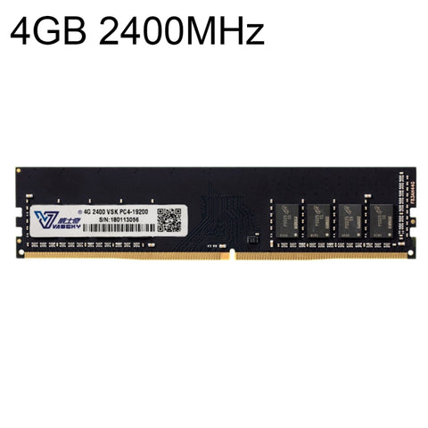 Vaseky Modulo RAM di memoria PC DDR4 da 4 GB 2400 MHz PC4-19200 per desktop, 4GB 2400MHz
