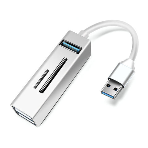 adattatore-hub-usb-3-0-5-in-1-con-3-porte-usb-e-lettore-schede-sd-tf - immagine 1