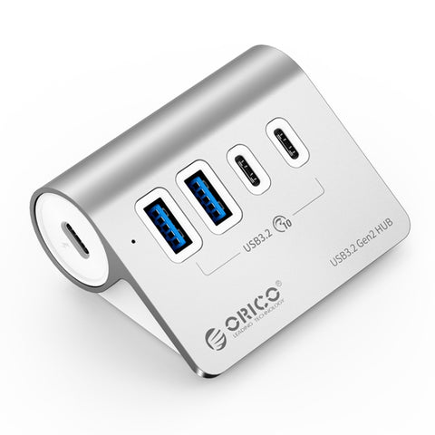 HUB ORICO M3CU2 in Alluminio, 4 Porte Type-C e USB 3.2 Gen2 fino a 10