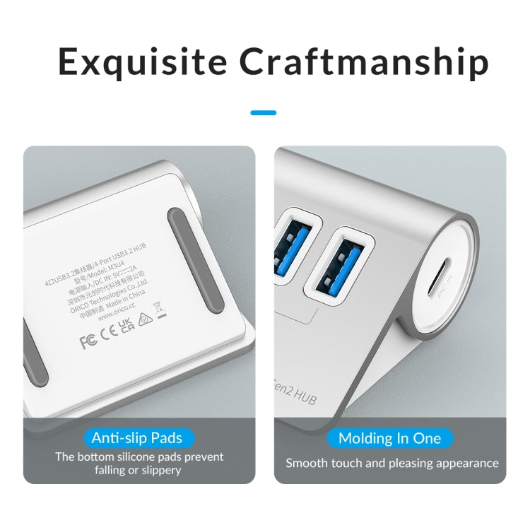 HUB USB 3.2 Gen1 ORICO M3U7 con 7 porte e cavo da 1 m in lega di