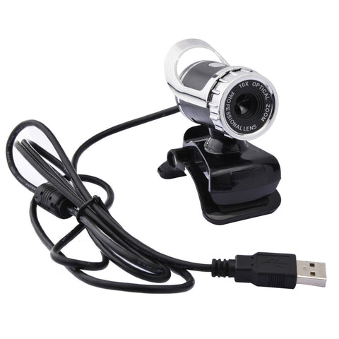 WebCam USB 2.0 HD 480p con Microfono e Visione a 360° per PC e Laptop