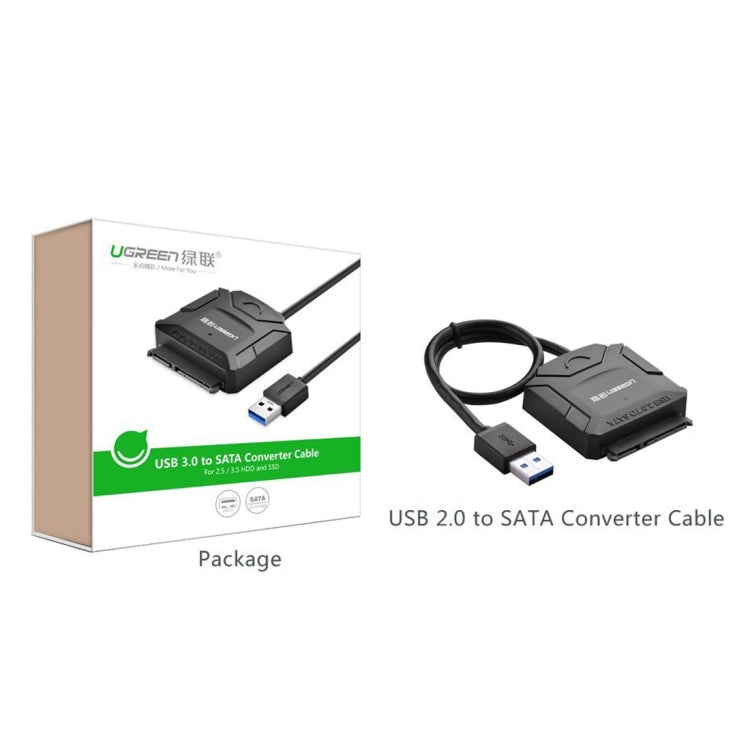 UGREEN Convertitore cavo adattatore USB 3.0 a SATA per disco rigido da 2,5/3,5 pollici HDD e SSD, supporto UASP SATA 3.0, USB 3.0 to SATA
