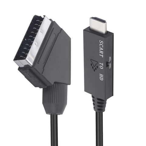 cavo-adattatore-audio-video-convertitore-da-scart-a-hdmi-compatibile-scart-to-hdmi - immagine 2