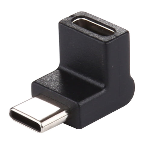 adattatore-usb-c-maschio-a-femmina-con-testa-a-gomito-90-gradi-in - immagine 1