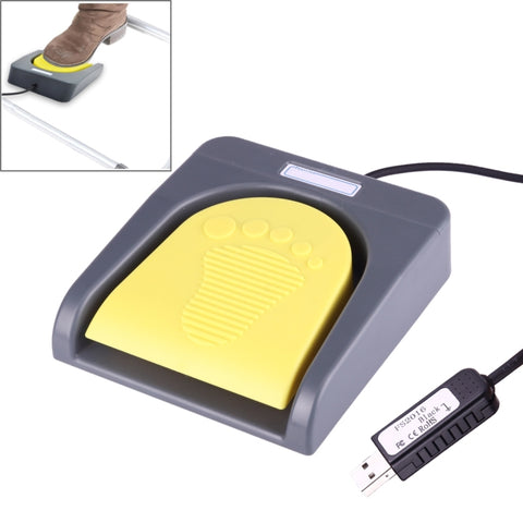 FS2016_USB PCsensor Interruttore a pedale USB Controllo a pedale Tastiera, Multimedia / Tastiera / Gamepad / Mouse / String / B Funzioni di acquisizione immagini a ultrasuoni, 1 Foot Switch