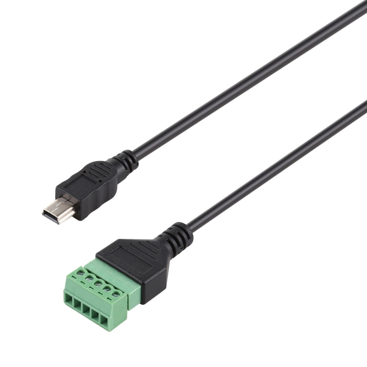 Terminali collegabili Mini 5 pin maschio a 5 pin Connettore USB senza saldatura Cavo adattatore di collegamento senza saldatura, Lunghezza: 30 cm, Mini 5 Pin Male
