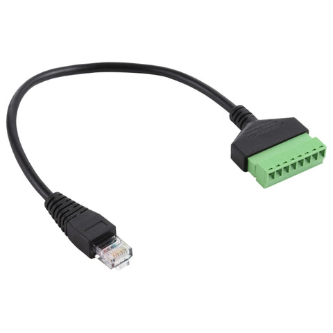 Spina maschio RJ45 a terminali collegabili a 8 pin Connettore USB senza saldatura Cavo adattatore di connessione senza saldatura, lunghezza: 30 cm, RJ45 Male