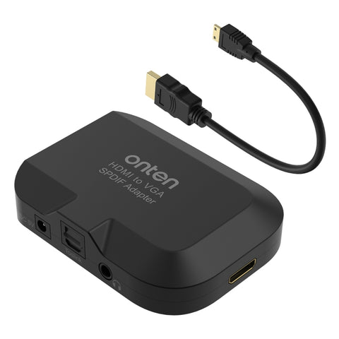 Convertitore Audio HDMI a VGA con Uscita Ottica per TV e Computer -