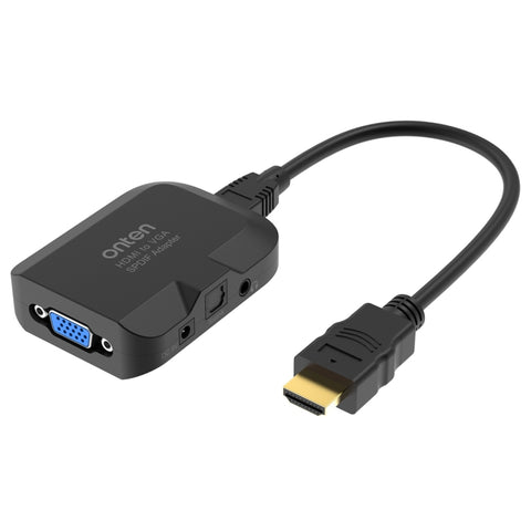 Convertitore Audio HDMI a VGA con Uscita Ottica per TV e Computer -