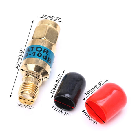attenuatore-coassiale-rf-da-2-w-10-dbi-sma-jk-maschio-a-femmina-dc-6-0-ghz-sma-male-to-female-attenuator - immagine 2