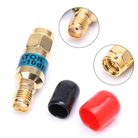 attenuatore-coassiale-rf-da-2-w-10-dbi-sma-jk-maschio-a-femmina-dc-6-0-ghz-sma-male-to-female-attenuator - immagine 1
