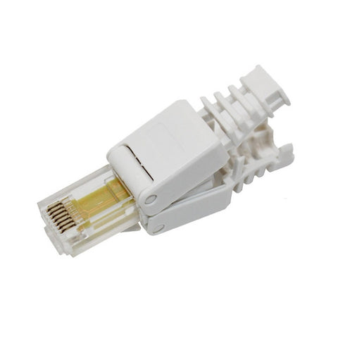 Spina modulare per connettore RJ-45 a crimpare senza attrezzi, versione corta Cat5e, Cat5e