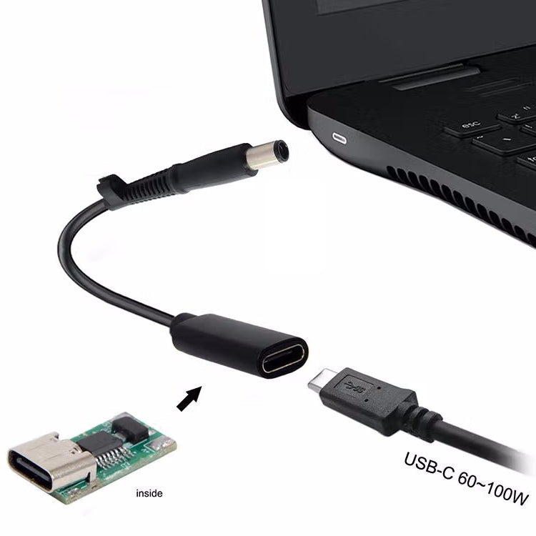 cavo-caricabatterie-adattatore-di-alimentazione-dp-usb-c-type-c-da-74-x-06-mm-per-hp-2-4-x-0-6mm - immagine 6