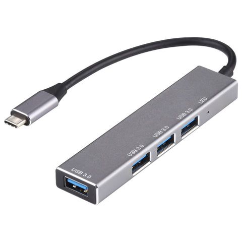 adattatori-hub-usb-3-0-a-usb-c-in-alluminio-con-led-modello-3019t - immagine 1