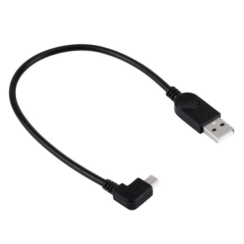 cavo-dati-ricarica-mini-usb-a-usb-con-angolo-di-90-gradi-a-sinistra-lunghezza-28-cm-left-angle-mini-usb - immagine 2
