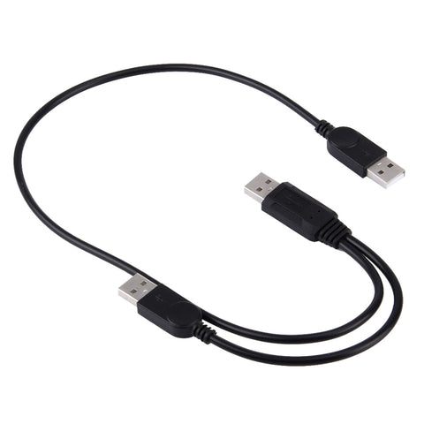 cavo-usb-2-0-maschio-2-in-1-a-2-cavi-usb-doppi-maschi-per-computer-laptop-lunghezza-50-cm-usb-2-0-am-to-2-usb-2-0-am - immagine 2