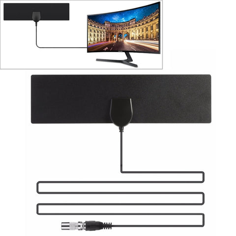 antenna-tv-digitale-hdtv-amplificata-ad-alto-guadagno-25-miglia-28dbi-per-interni-ed-esterni-con-cavo-coassiale-da-37m-e-adattatore-iec - immagine 1