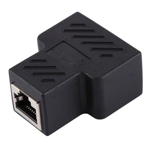 Terminale connettore Crystal Network dritto attraverso la linea principale Dispositivo di estensione dell'interfaccia RJ45 a tre teste da femmina a femmina, 3 Ports
