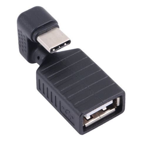 adattatore-otg-usb-c-maschio-a-usb-2-0-femmina-a-gomito-a-forma-di-u - immagine 1